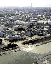 Nagoya areas struggle after heaviest rainfall